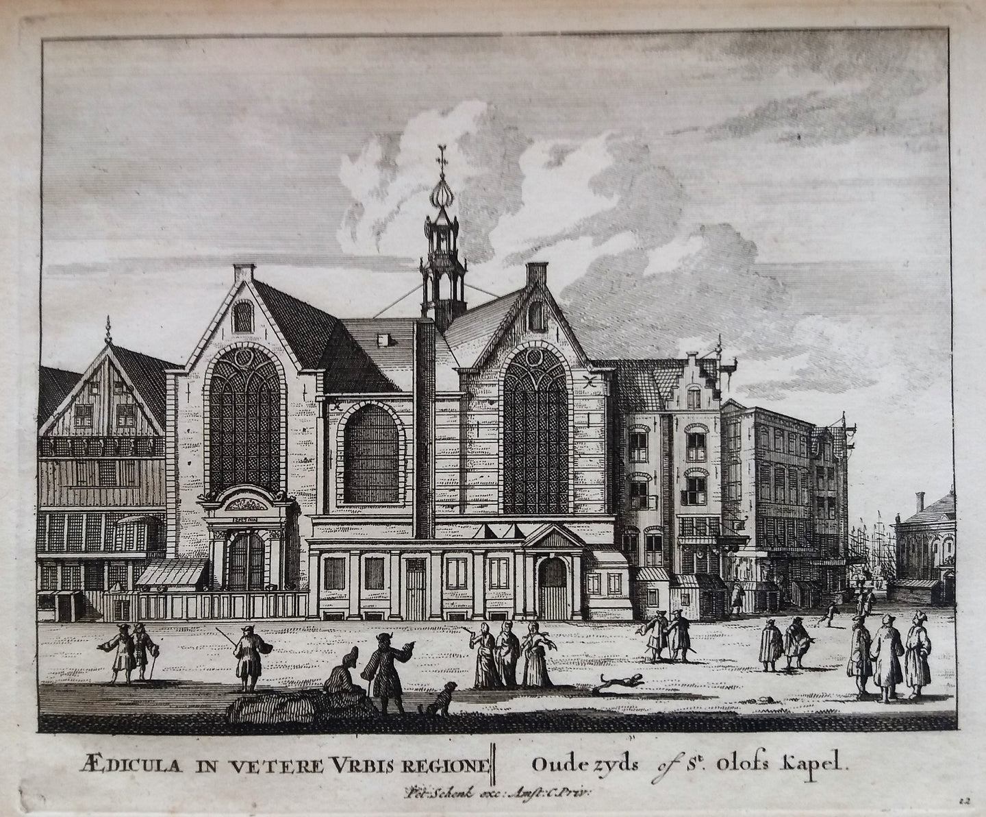 Amsterdam Sint Olofskapel - P Schenk - ca. 1708