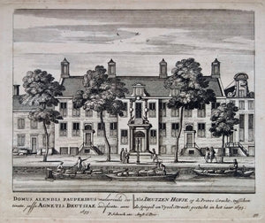 Amsterdam Prinsengracht Deutzenhofje - P Schenk - ca. 1708