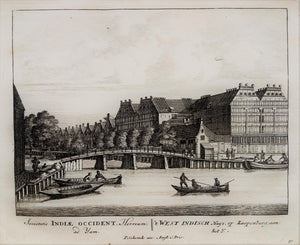 Amsterdam Lijnbaansgracht / Brouwersgracht Staats Artillerie- en Korenhuizen - P Schenk - ca. 1708