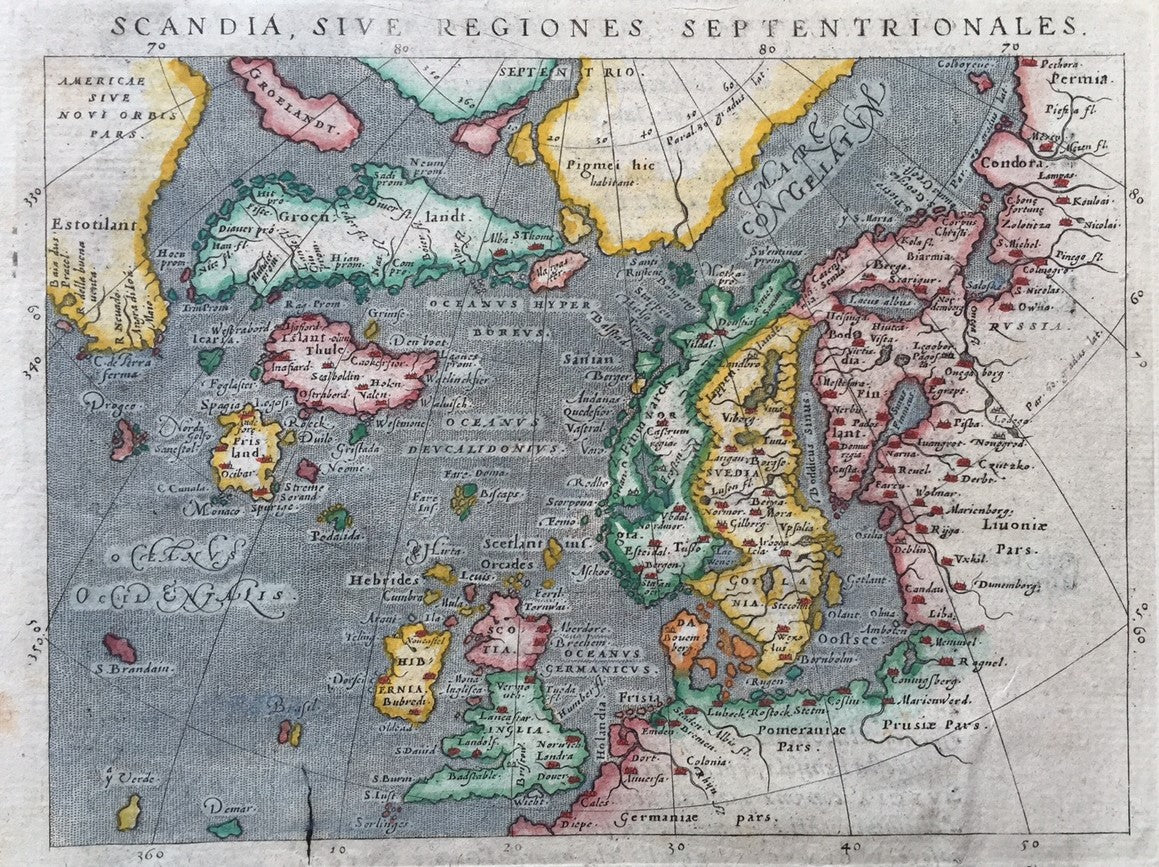 Scandinavië Groenland - GA Magini - 1598