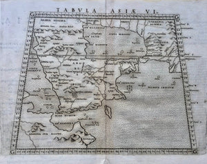 Arabië Arabia Ptolemy map - G Ruscelli / Claudius Ptolemaeüs - 1561