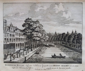 Amsterdam Herengracht Van Leliegracht tot Warmoesgracht - P Schenk - ca. 1708