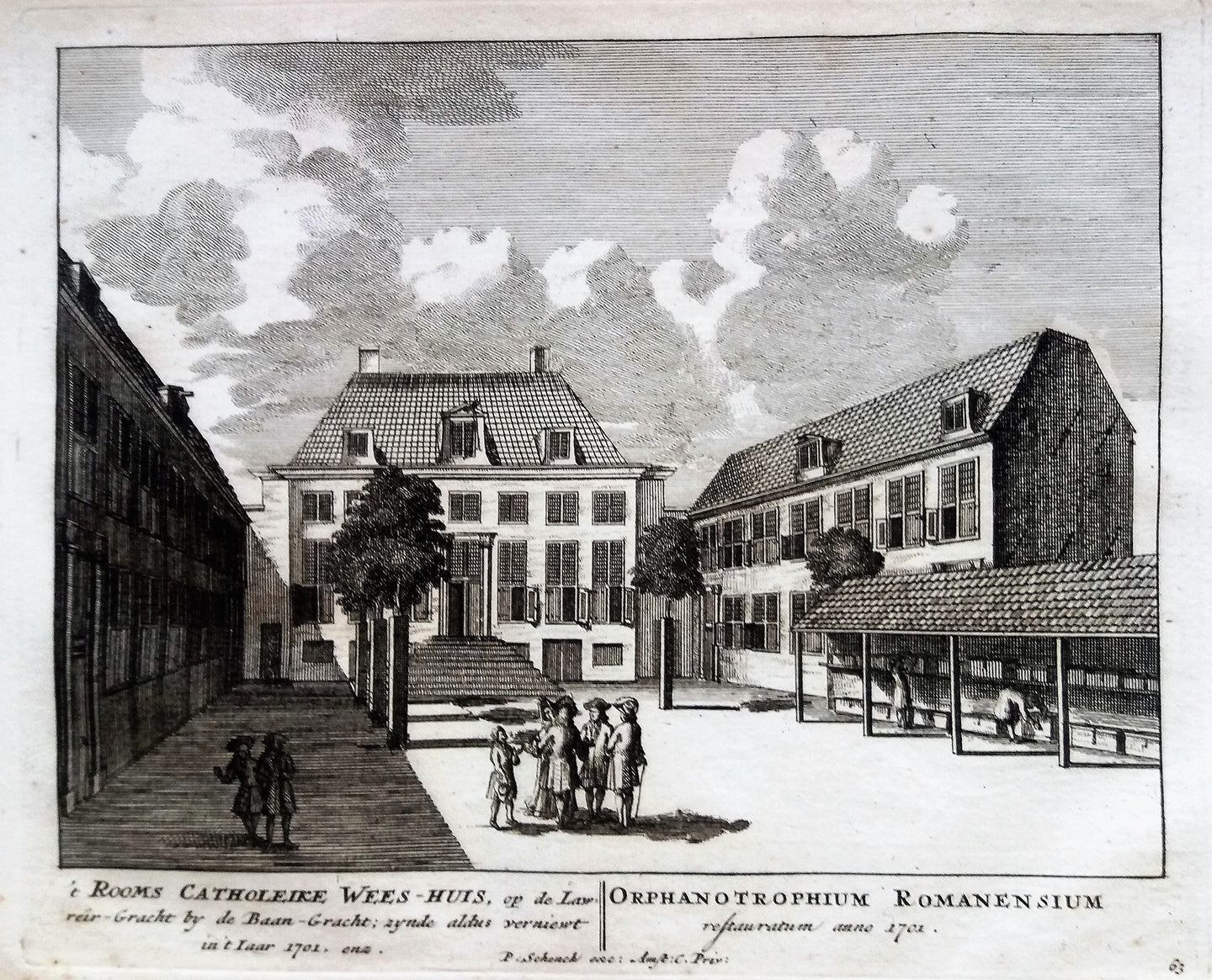 Amsterdam Lauriergracht RK Weeshuis - P Schenk - ca. 1708