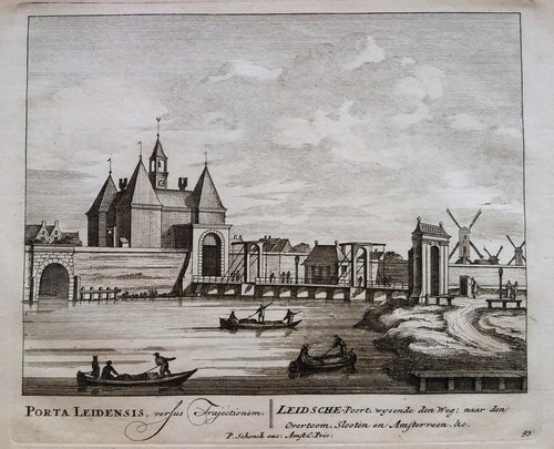 Amsterdam De Leidsepoort - P Schenk - ca. 1708