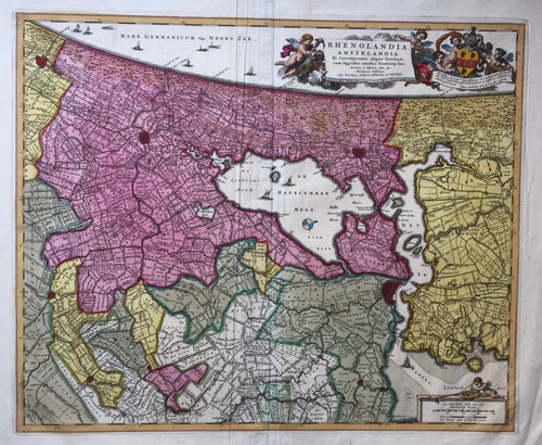 Rijnland en Amstelland - N Visscher / P Schenk - ca. 1725