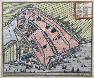 AMSTERDAM Stadsplattegrond - P. van der Aa - ca 1725