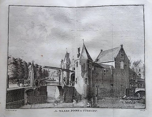 Utrecht Waardpoort - H Spilman - ca. 1750