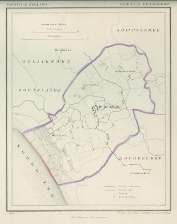 BIGGEKERKE - Kuijper / Suringar - 1866