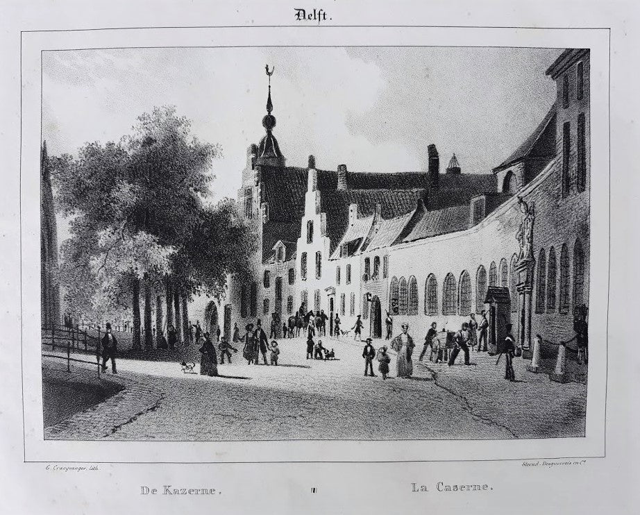 Delft Kazerne - G Craeyvanger / Desguerrois & Co, - 1836