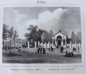 Den Haag Entree vanuit Delft - G Craeyvanger / Desguerrois & Co, - 1836
