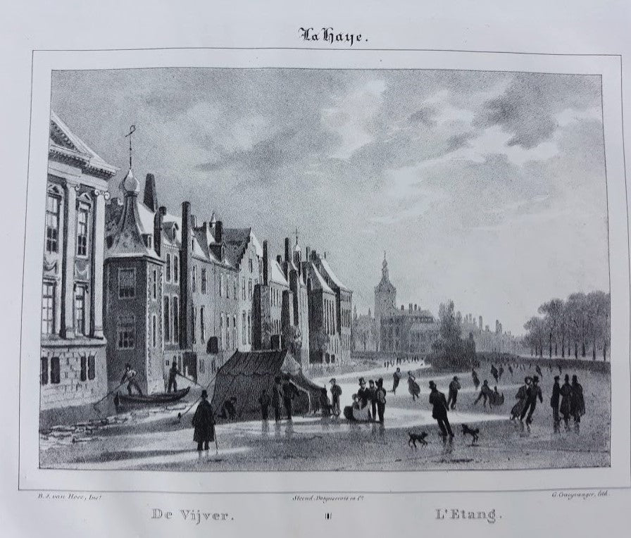 Den Haag Hofvijver - G Craeyvanger / Desguerrois & Co, - 1836