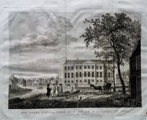 Amsterdam Roetersstraat Nieuwe werkhuis, gezien vanaf de Plantage - P Conradi & V van der Plaats - 1788