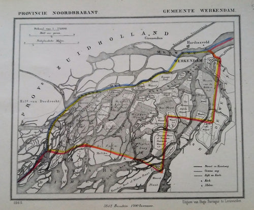 WERKENDAM - Kuijper / Suringar - 1865