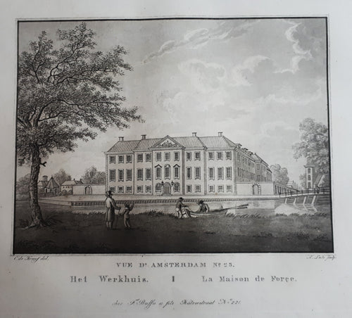 AMSTERDAM Roetersstraat Dr Sarphatihuis - C de Kruyff / F Buffa & Zn - ca. 1825