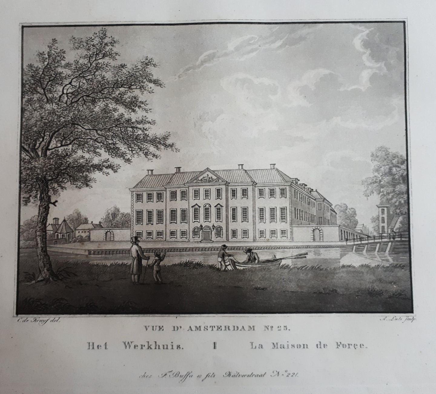 AMSTERDAM Roetersstraat Dr Sarphatihuis - C de Kruyff / F Buffa & Zn - ca. 1825