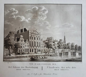 Amsterdam Keizersgracht: Felix Meritis - C de Kruyff / F Buffa - 1825