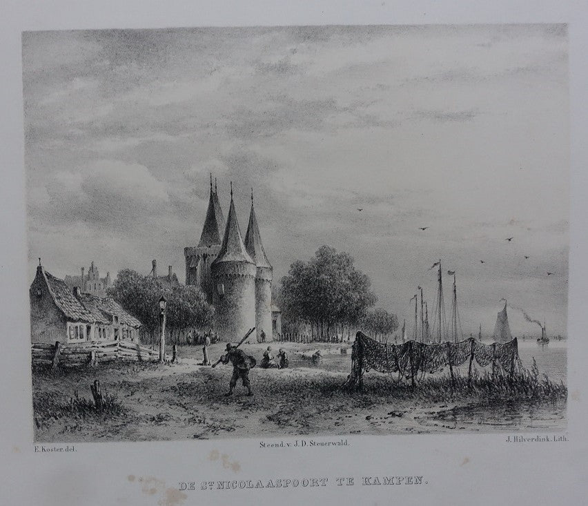 Kampen Koornmarktspoort - E Koster / J Hilverdink / JD Steuerwald - 1858