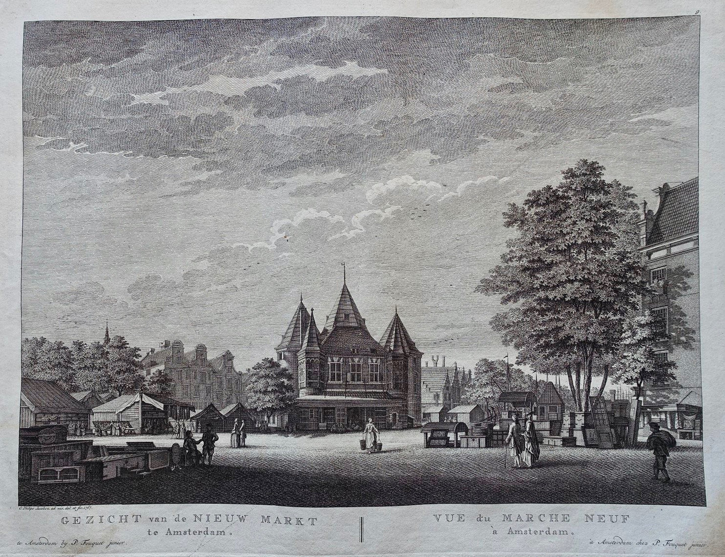 Amsterdam Nieuwmarkt - P Fouquet / E Maaskamp - 1805
