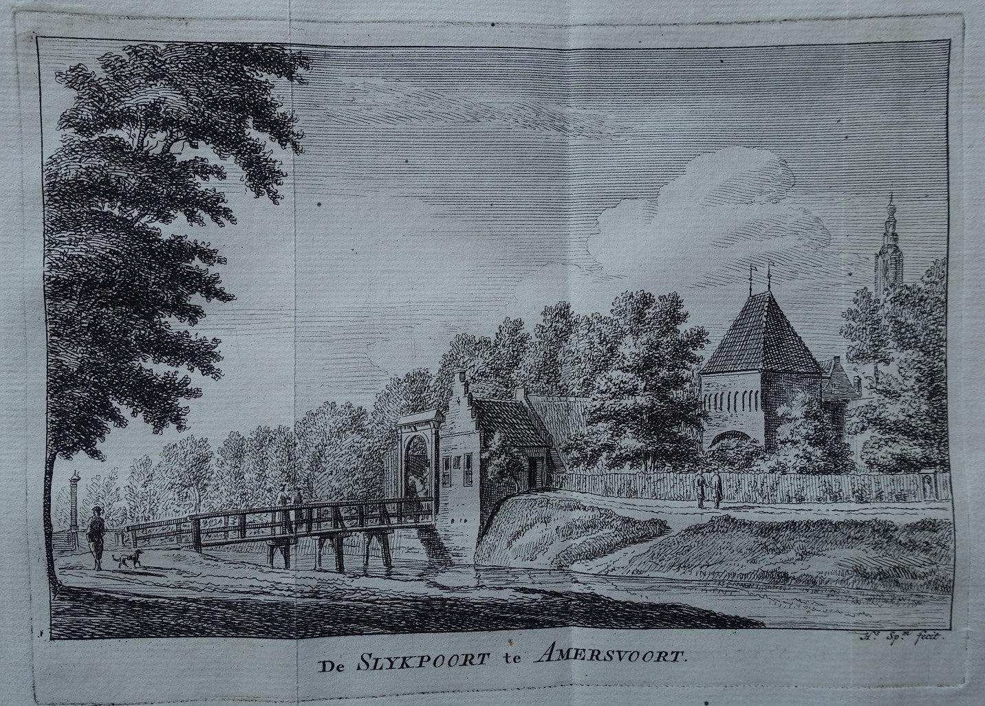 Amersfoort Slijkpoort Onze-Lieve-Vrouwetoren - H Spilman - ca. 1760