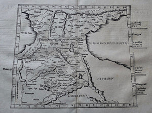 Azië Kaukasus Asia Caucasus Ptolemy map - C Ptolemaeüs / L Fries - 1541
