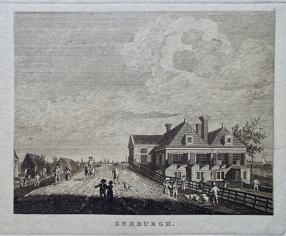 Amsterdam Zeeburgerdijk Herberg Zeeburg - H Schouten - ca. 1770