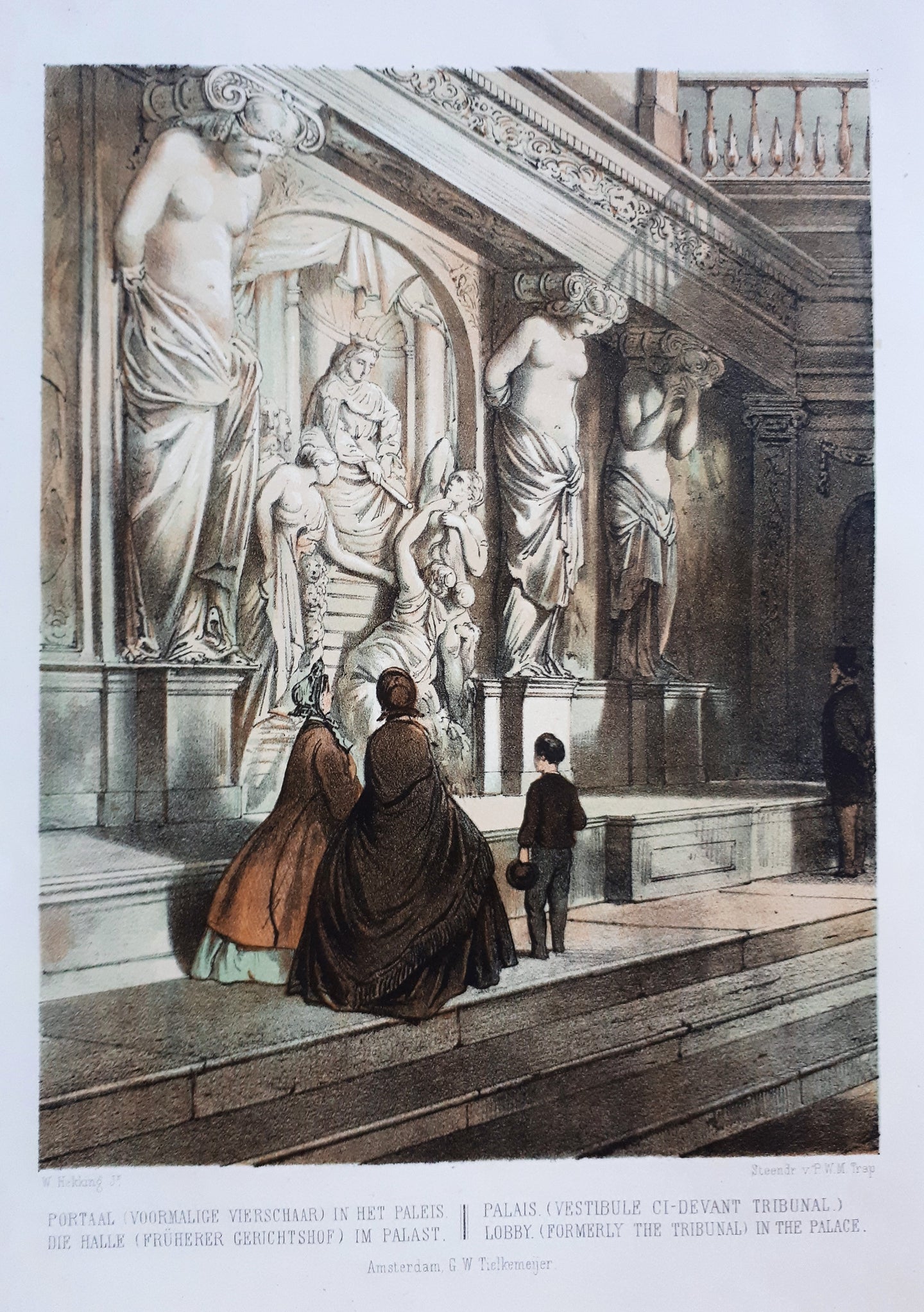 AMSTERDAM Paleis voor Volksvlijt Frederiksplein - W Hekking jr/ GW Tielkemeijer - 1861