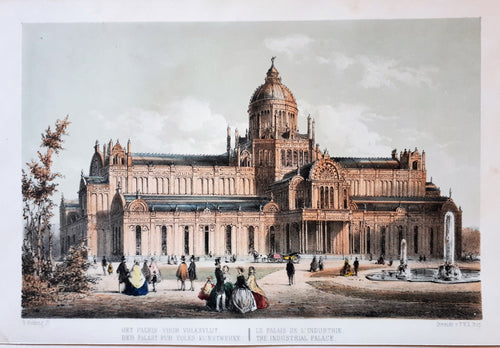 Amsterdam HET PALEIS VOOR VOLKSVLIJT - W Hekking jr/ GW Tielkemeijer - 1861