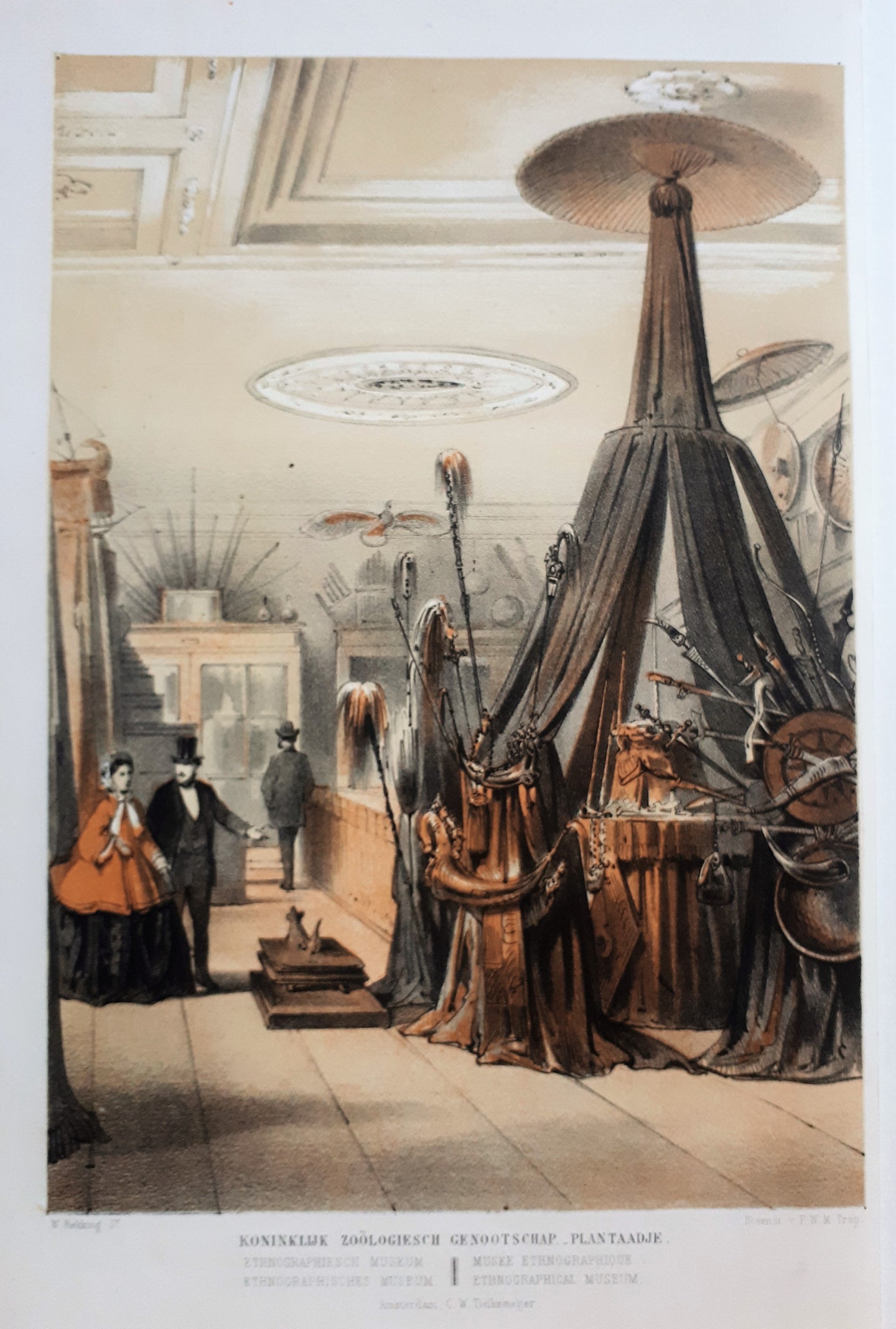 Amsterdam Koninklijk zoölogisch genootschap Ethnographiesch museum - W Hekking jr/ GW Tielkemeijer - 1869