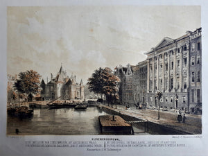 AMSTERDAM Kloveniersburgwal Trippenhuis - W Hekking jr/ GW Tielkemeijer - 1869