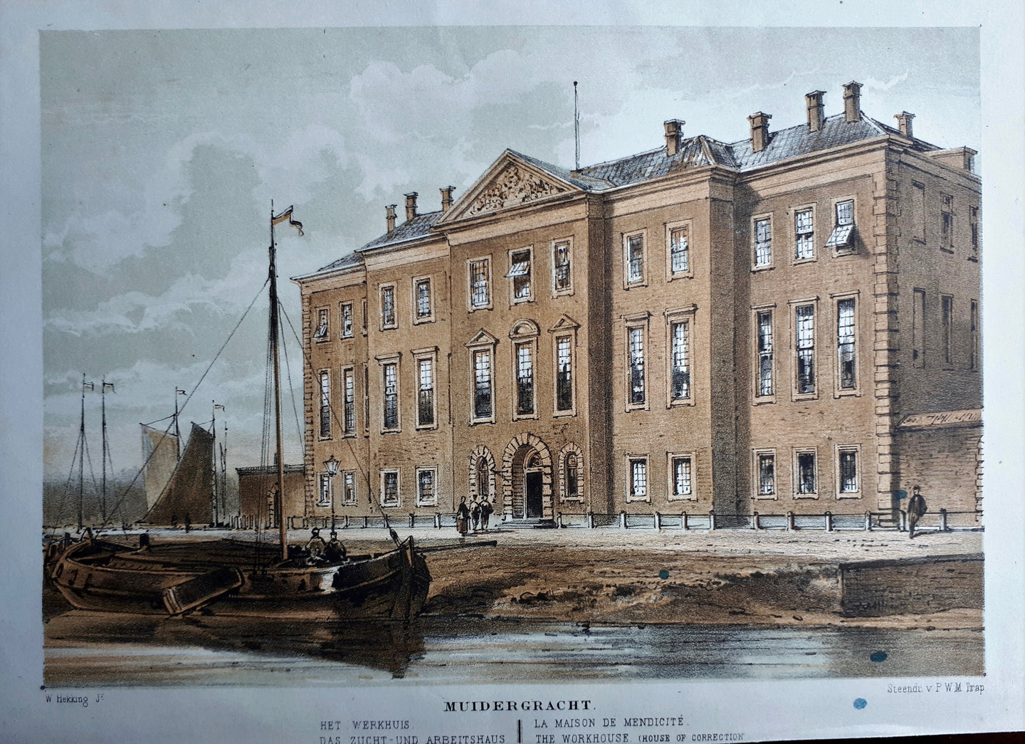 AMSTERDAM Plantage Muidergracht Het Nieuwe Werkhuis - W Hekking jr/ GW Tielkemeijer - 1869