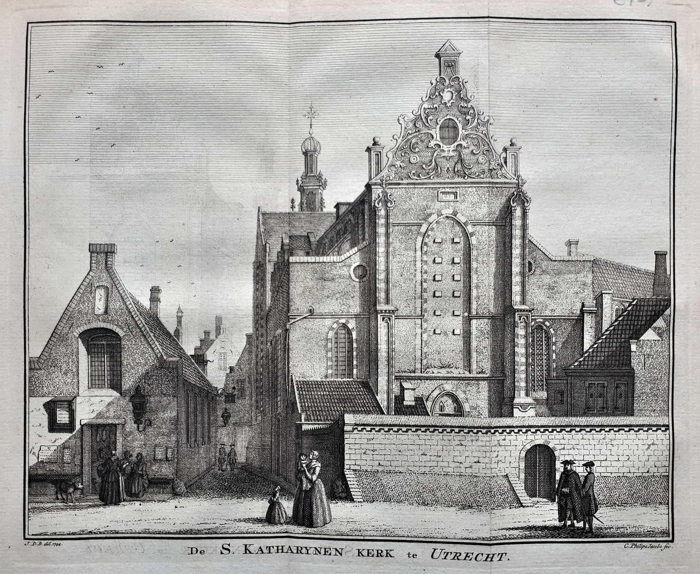 UTRECHT Katharijnenkerk - Philips - ca. 1750