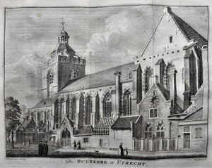 UTRECHT Buurkerk - H Spilman - ca. 1750