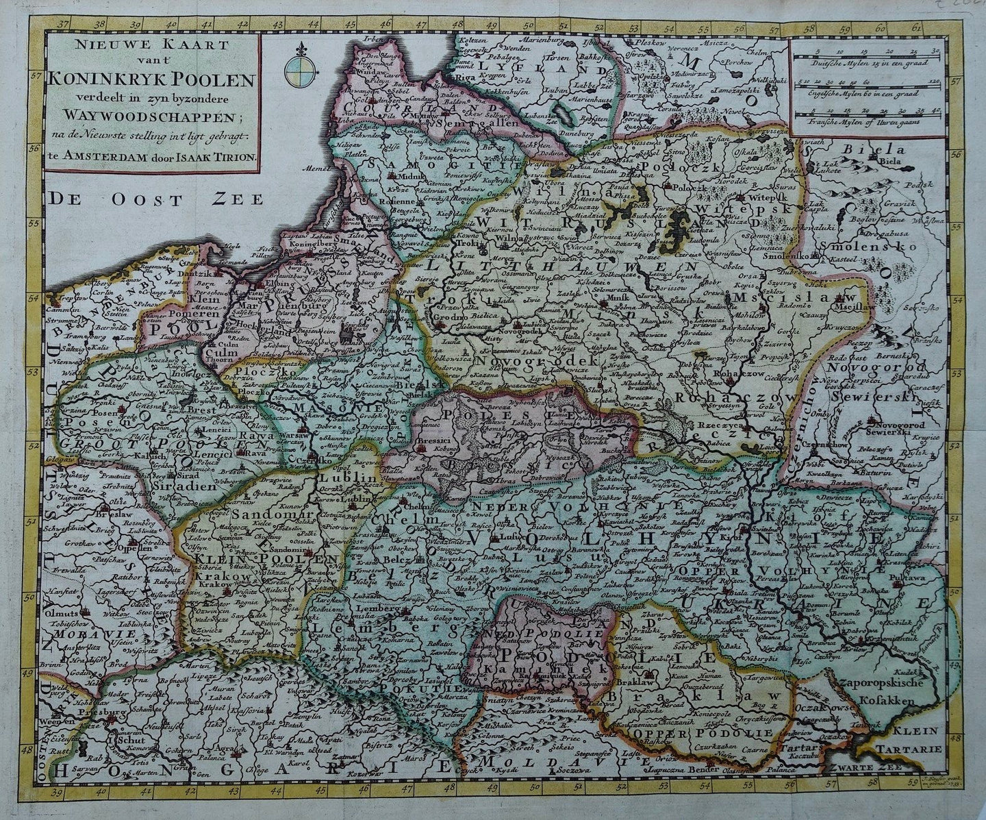 Polen Poland - I Tirion - 1734