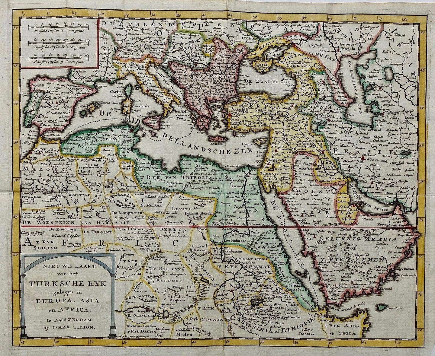 Turkse Rijk Ottoman Empire - I Tirion / J Keizer - 1753