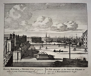 AMSTERDAM Nieuwe eiland - P Schenk - ca. 1705