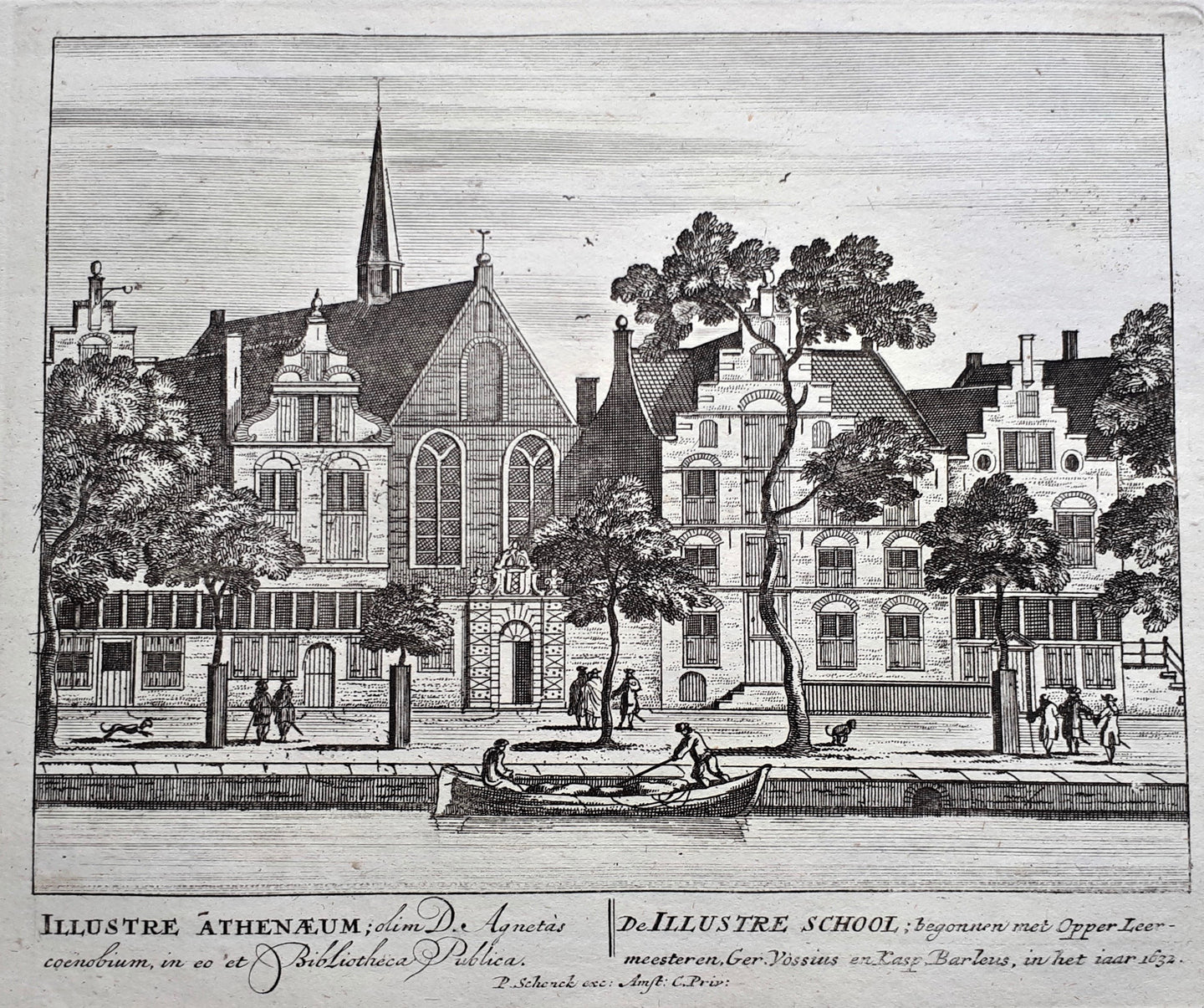 AMSTERDAM Doorluchtige School Agnietenkapel - P Schenk - ca. 1708
