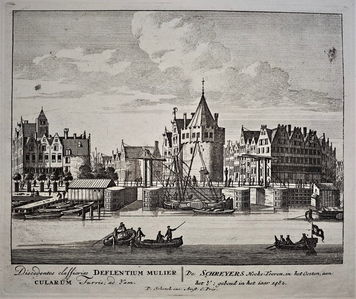 AMSTERDAM Schreierstoren - P Schenk - ca. 1708