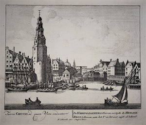 Amsterdam Haringpakkerstoren - P Schenk - ca. 1708
