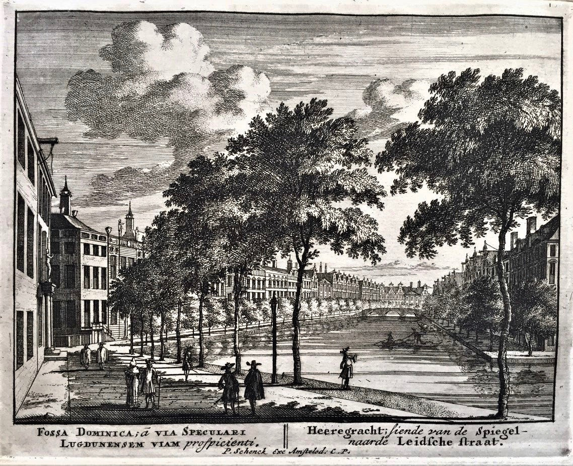 Amsterdam Herengracht De Gouden Bocht - P Schenk - ca. 1695