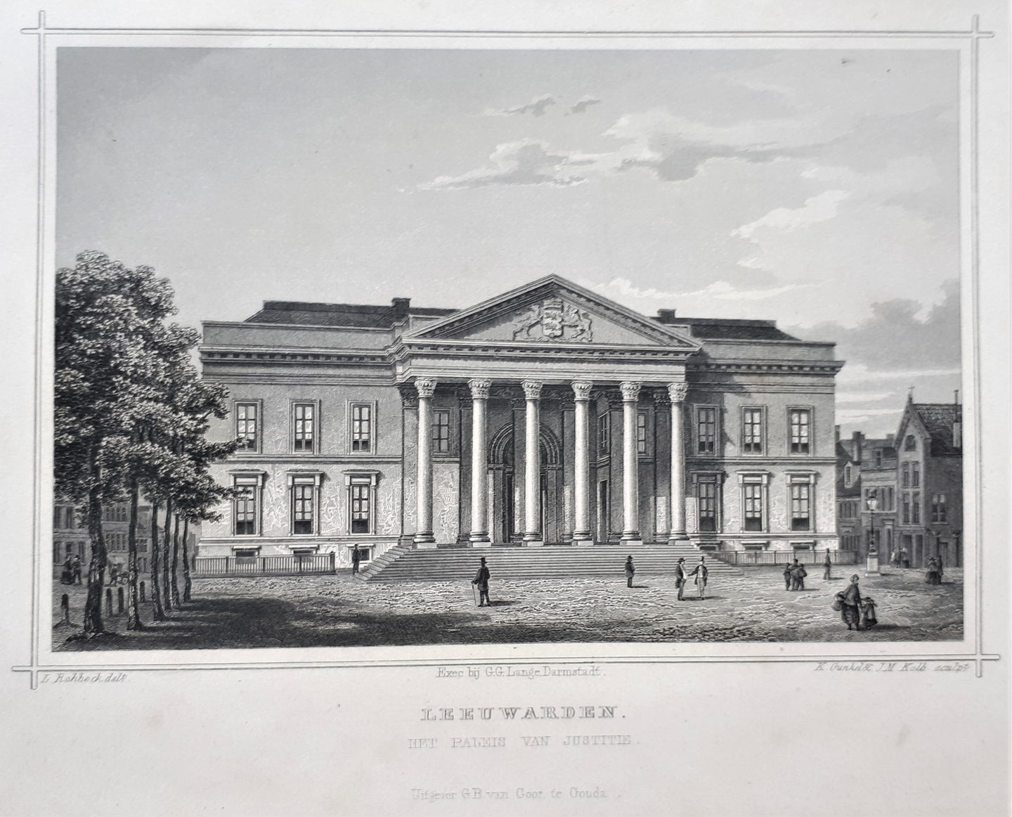 LEEUWARDEN Paleis van Justitie - JL Terwen / GB van Goor - 1858