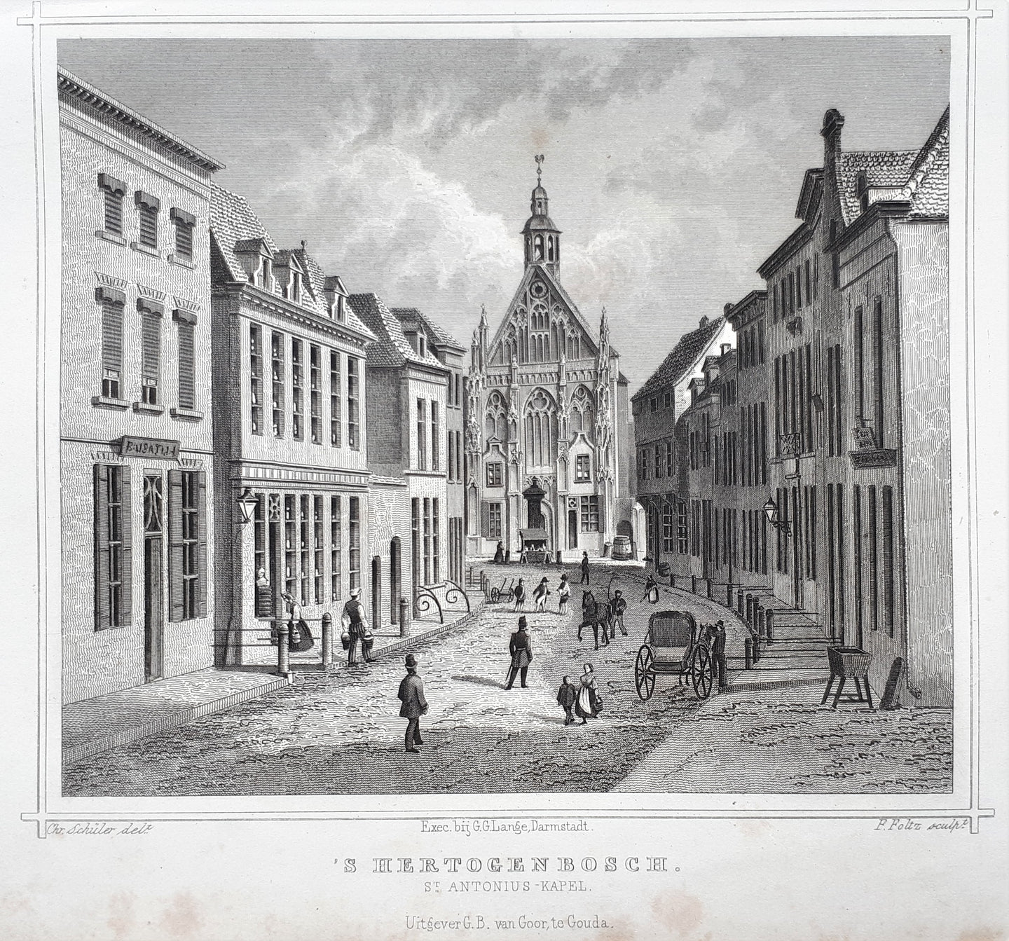 DEN BOSCH St Antoniuskapel te 's Hertogenbosch - JL Terwen / GB van Goor - 1858