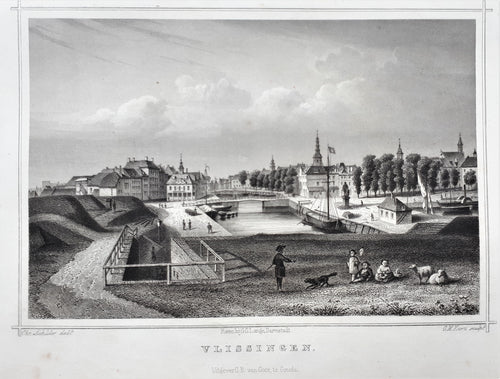 VLISSINGEN Profiegezicht - JL Terwen / GB van Goor - 1858