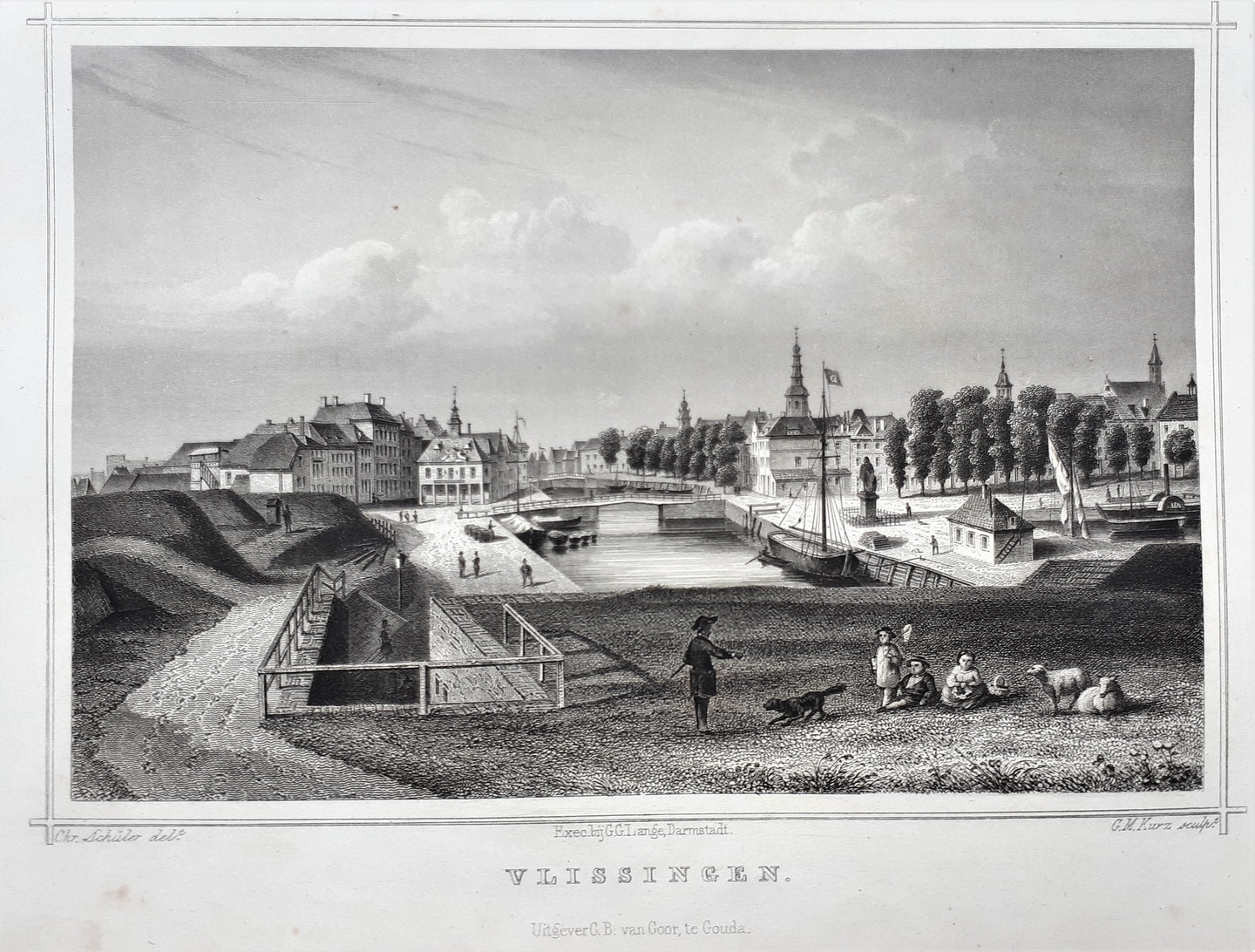 VLISSINGEN Profiegezicht - JL Terwen / GB van Goor - 1858