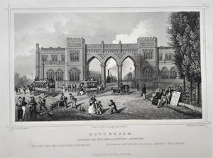 ROTTERDAM Station Hollandsche Spoorweg - JL Terwen / GB van Goor - 1858