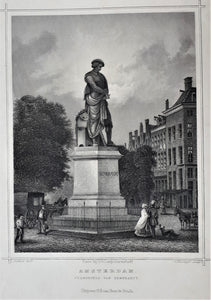 AMSTERDAM Standbeeld Rembrandt - JL Terwen / GB van Goor - 1858
