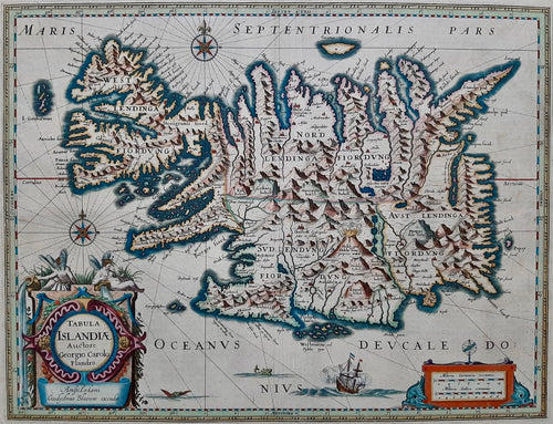 IJsland Iceland - W en J Blaeu - 1640