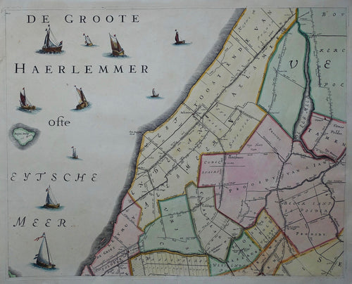 Noord-Holland Aalsmeer en omgeving - JJ Dou / S van Broeckhuysen - 1688