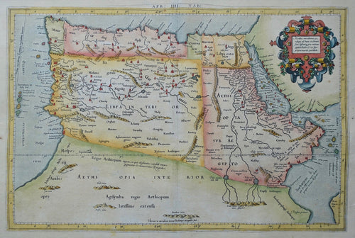 Noord-Afrika North Africa Nile source Ptolemy map - P Bertius / G Mercator / C Ptolemaeüs - 1618