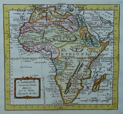 Afrika Africa - JB Nolin - 1791