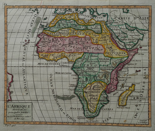 Afrika Africa - G Robert de Vaugondy - 1749